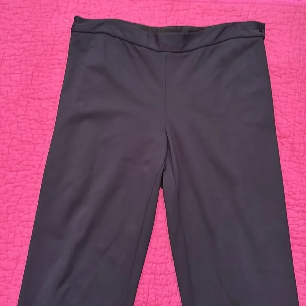 Chanel uniform Black Straight-Leg Pants, L